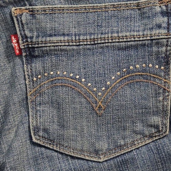 LEVI'S 515 Boot Cut Mid Rise Blue Jeans NWT Size 8M - Picture 11 of 15